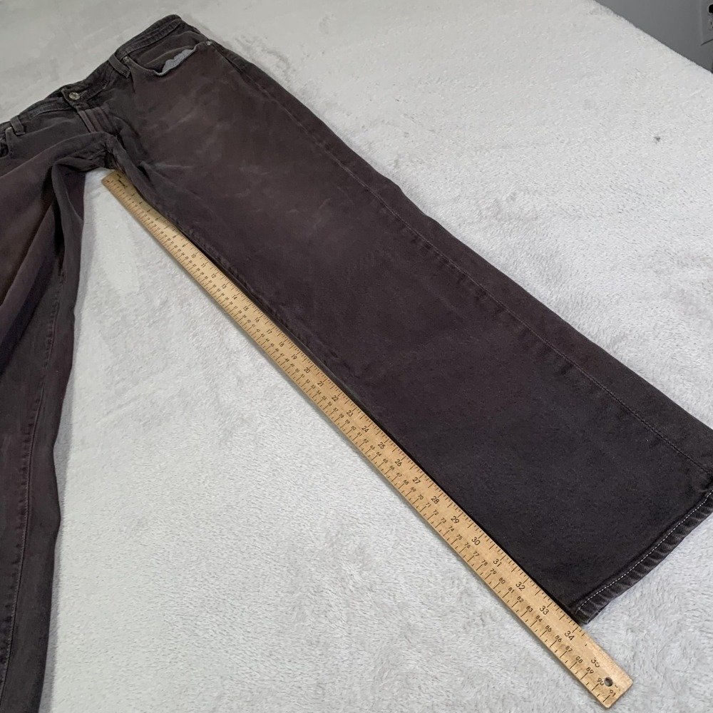 AG Adriano Goldschmied Matchbox Jeans Mens 36x34 Brown Slim Straight Stretch - Picture 7 of 16